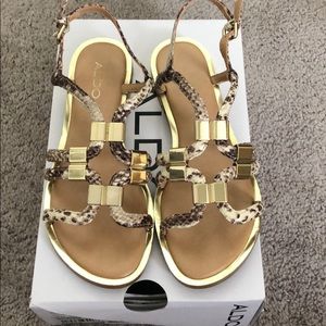 Aldo snakeskin sandals